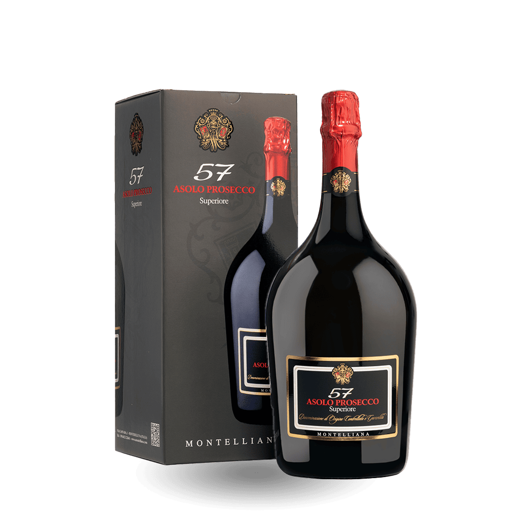 Montelliana - "57" Asolo Prosecco Superiore DOCG Extra Dry Magnum 1,5l in gift box