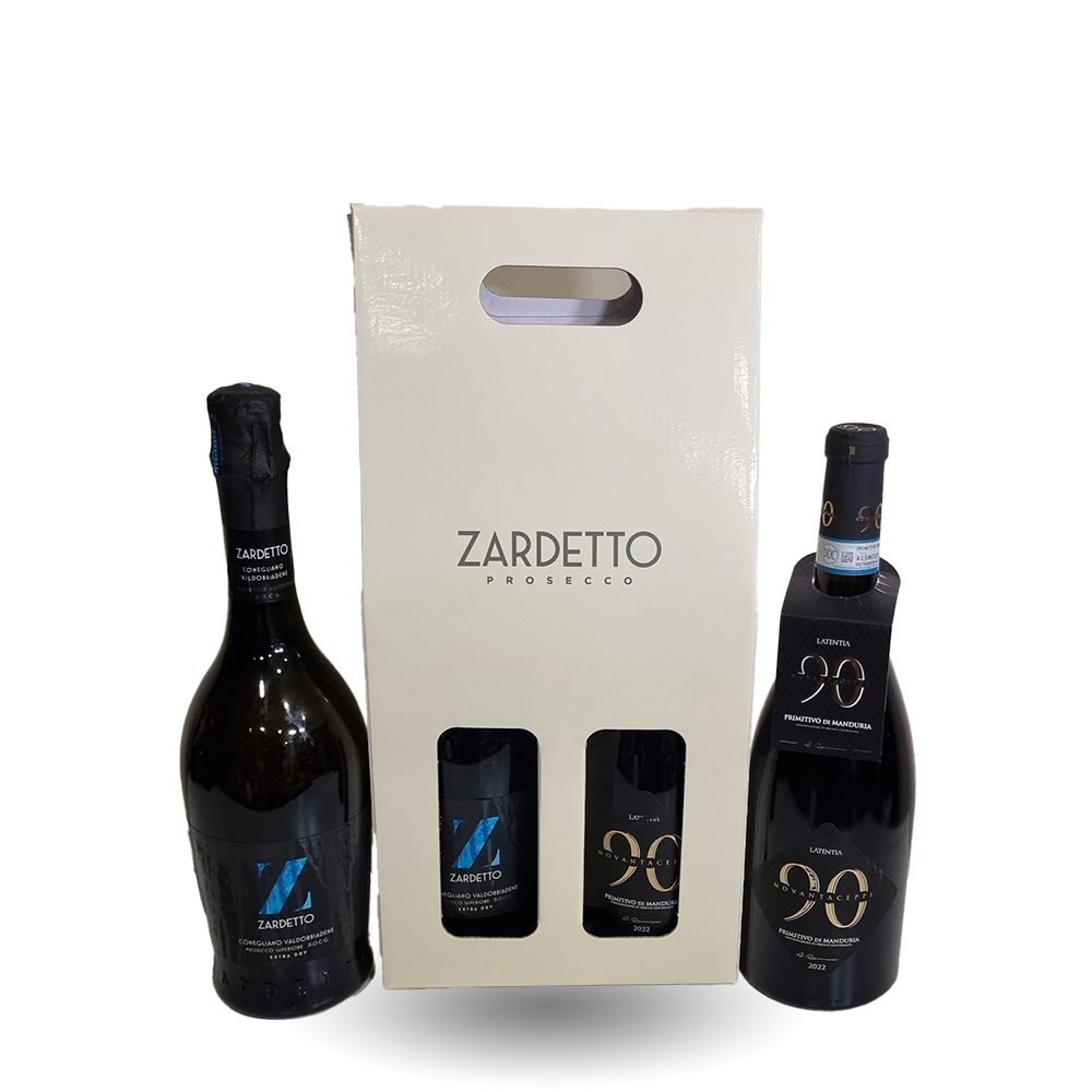 Hordozható Díszdoboz 2db Proseccohoz vagy Borhoz